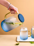 TempFlow Hydration™ Marble Glass Pitcher and Cup Set